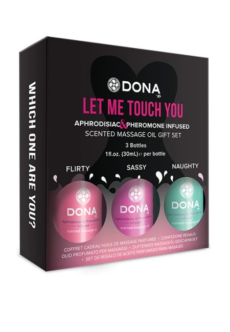Подарочный набор массажных масел с феромонами и композициями афродизиаков «DONA by JO»